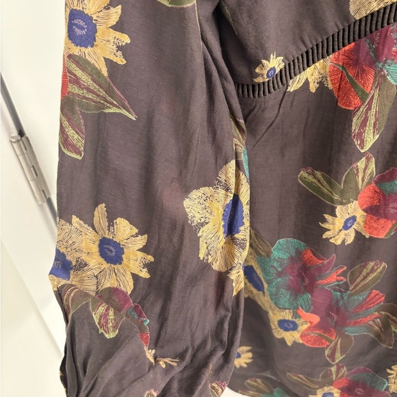 Free People Strawberry Fields Mini Floral Tunic Dress Size Small Petite - Picture 7 of 17